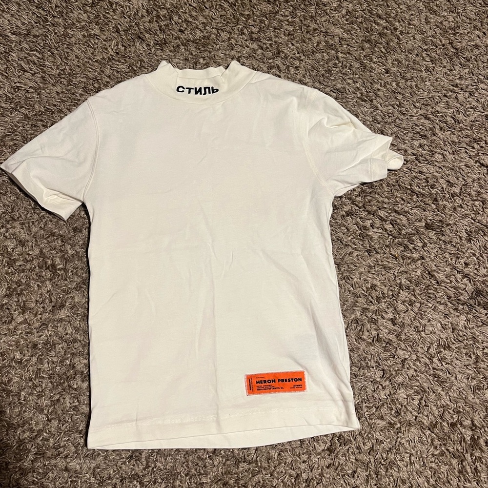 Cream Heron Preston Shirt